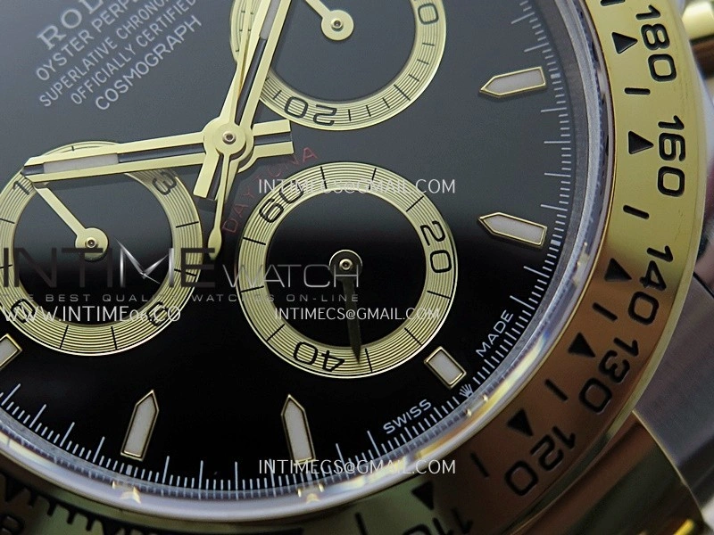 Daytona 126503 SS YG Gain Weight QF 1:1 Best Edition Black Dial On Oyster Bracelet SH4131