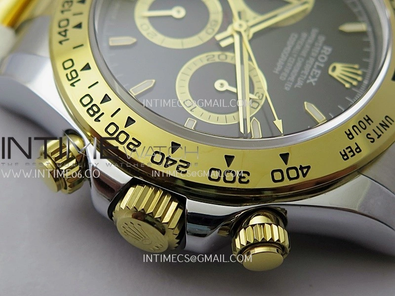 Daytona 126503 SS YG Gain Weight QF 1:1 Best Edition Black Dial On Oyster Bracelet SH4131