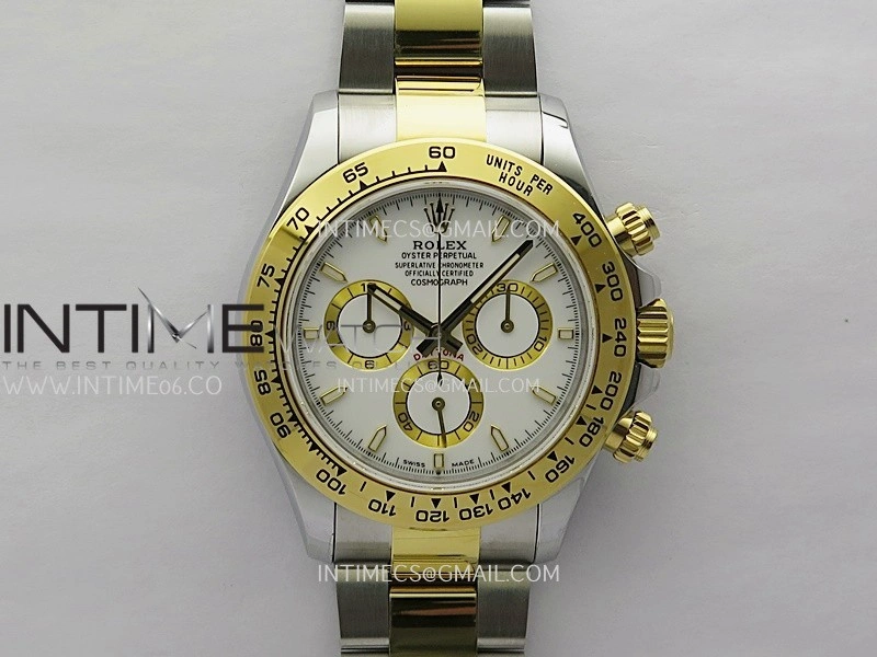 Daytona 126503 SS YG Gain Weight QF 1:1 Best Edition White Dial On Oyster Bracelet SH4131