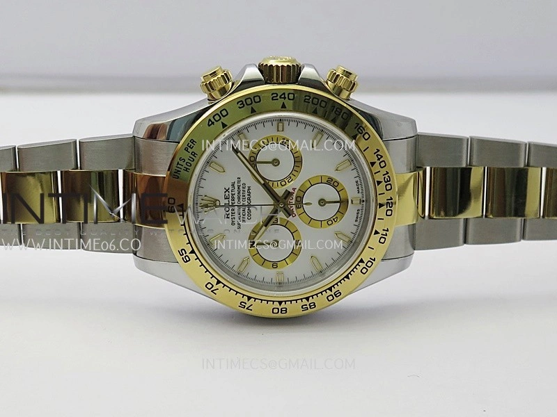 Daytona 126503 SS YG Gain Weight QF 1:1 Best Edition White Dial On Oyster Bracelet SH4131