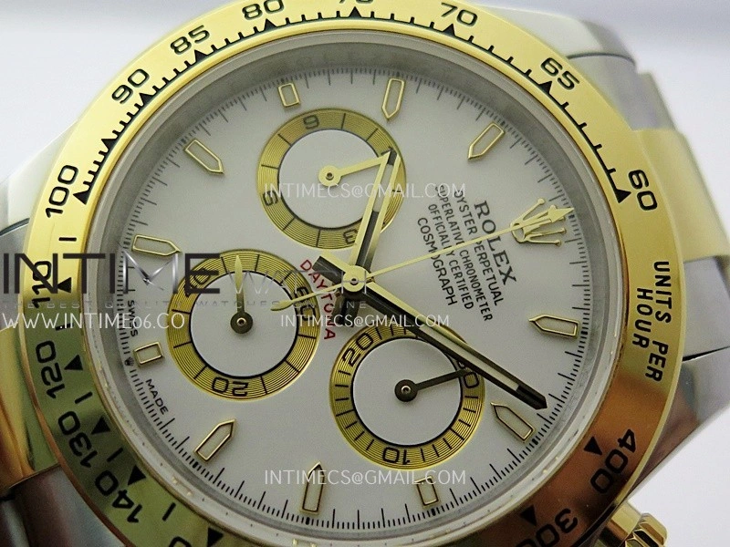 Daytona 126503 SS YG Gain Weight QF 1:1 Best Edition White Dial On Oyster Bracelet SH4131