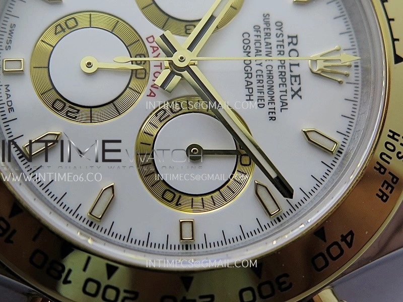 Daytona 126503 SS YG Gain Weight QF 1:1 Best Edition White Dial On Oyster Bracelet SH4131