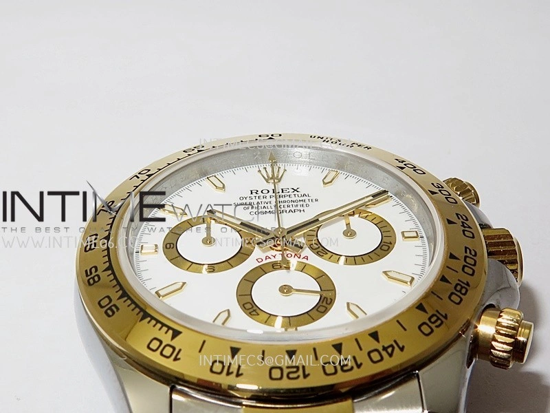 Daytona 126503 SS YG Gain Weight QF 1:1 Best Edition White Dial On Oyster Bracelet SH4131