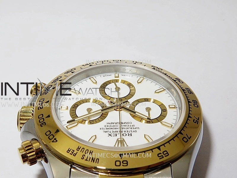 Daytona 126503 SS YG Gain Weight QF 1:1 Best Edition White Dial On Oyster Bracelet SH4131
