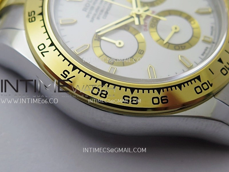 Daytona 126503 SS YG Gain Weight QF 1:1 Best Edition White Dial On Oyster Bracelet SH4131