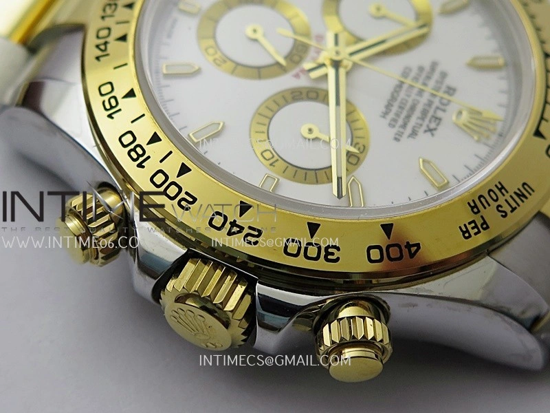 Daytona 126503 SS YG Gain Weight QF 1:1 Best Edition White Dial On Oyster Bracelet SH4131