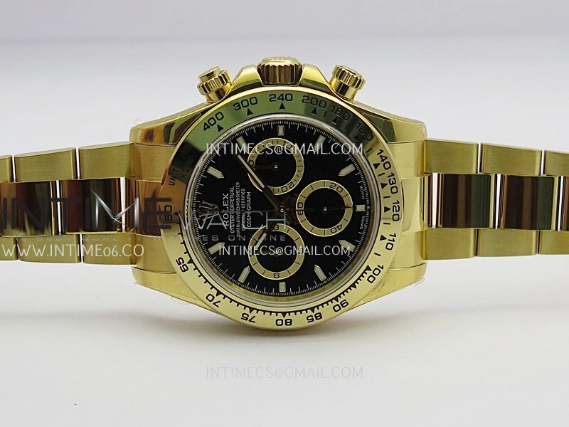 Daytona 126508 YG UFO 1:1 Best Edition Black Dial Stick Marker On Oyster Bracelet UF4131