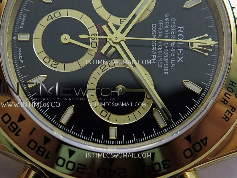 Daytona 126508 YG UFO 1:1 Best Edition Black Dial Stick Marker On Oyster Bracelet UF4131