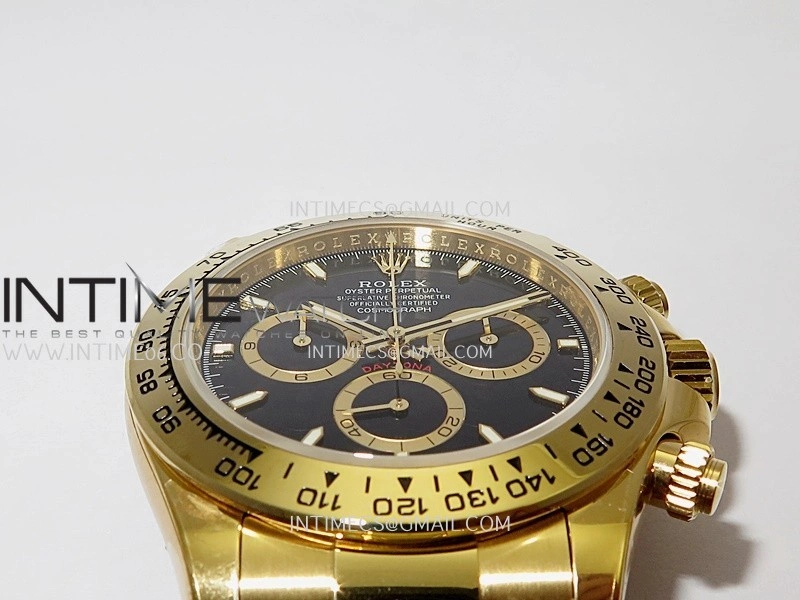 Daytona 126508 YG UFO 1:1 Best Edition Black Dial Stick Marker On Oyster Bracelet UF4131