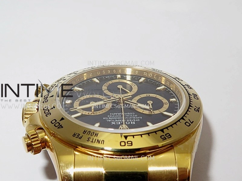 Daytona 126508 YG UFO 1:1 Best Edition Black Dial Stick Marker On Oyster Bracelet UF4131