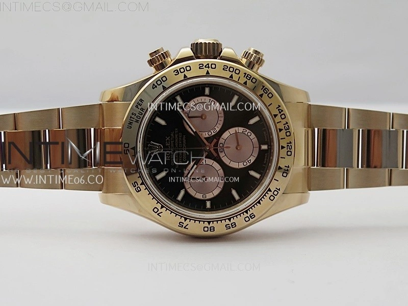 Daytona 126509 904L RG QF Best Edition Black Dial RG Subdial On 904L RG Bracelet SA4131