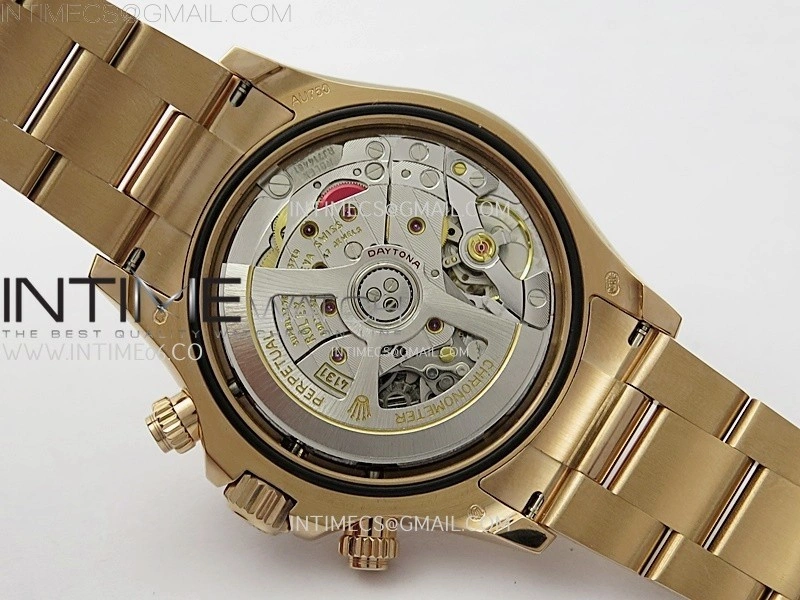 Daytona 126509 904L RG QF Best Edition Black Dial RG Subdial On 904L RG Bracelet SA4131