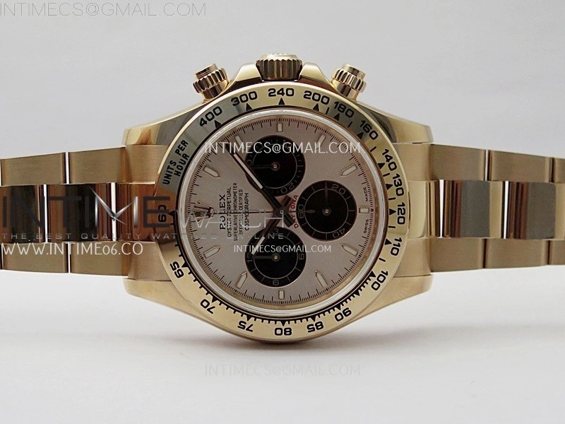 Daytona 126509 904L RG QF Best Edition RG Dial Black Subdial On 904L RG Bracelet SA4131