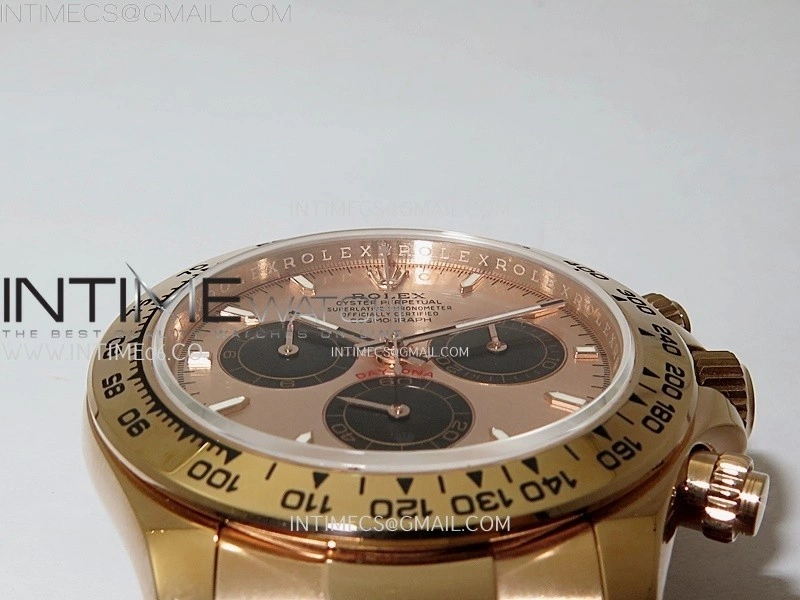 Daytona 126509 904L RG QF Best Edition RG Dial Black Subdial On 904L RG Bracelet SA4131