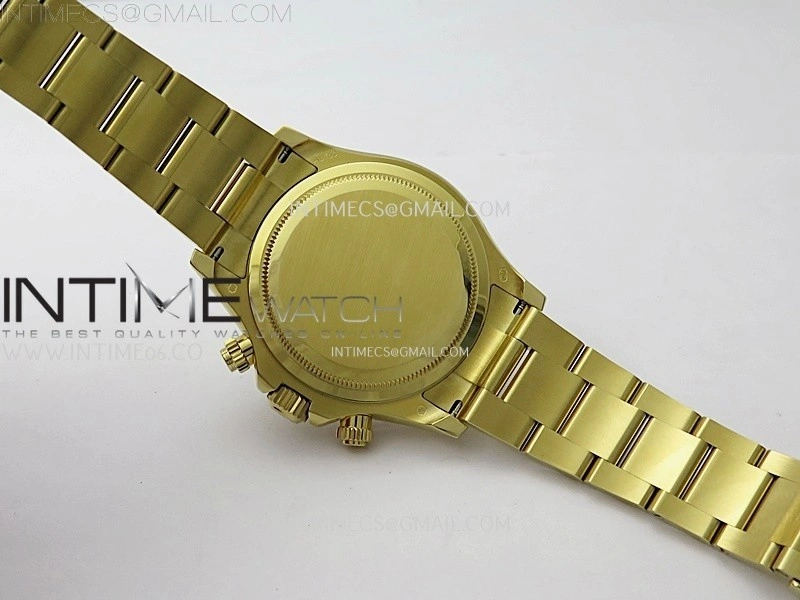 Daytona 126509 904L YG QF Best Edition Black Dial YG Subdial On 904L YG Bracelet SA4131