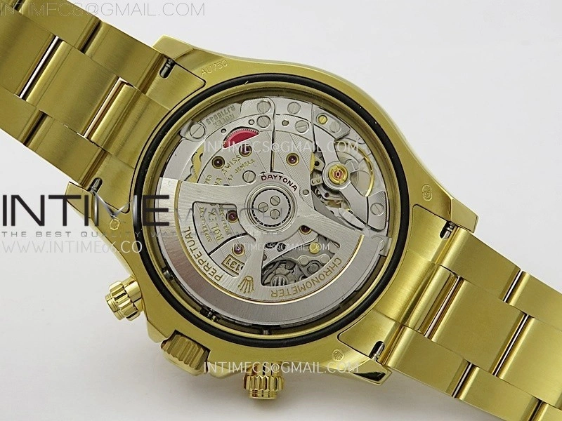 Daytona 126509 904L YG QF Best Edition Black Dial YG Subdial On 904L YG Bracelet SA4131