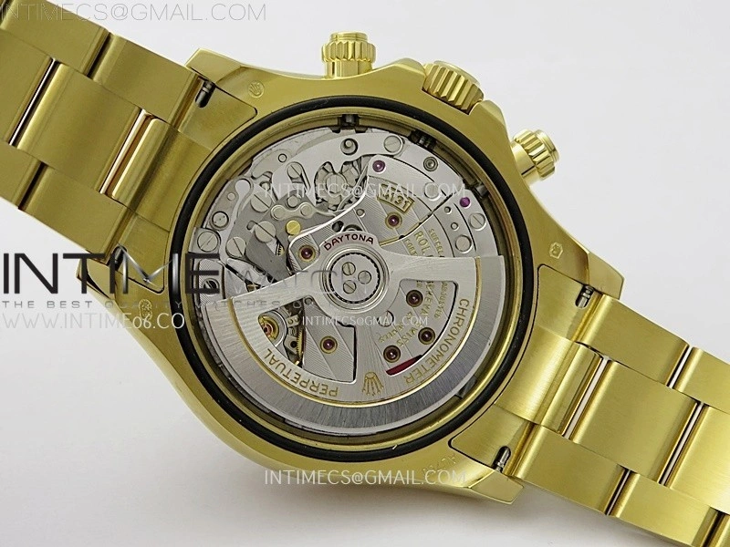 Daytona 126509 904L YG QF Best Edition Black Dial YG Subdial On 904L YG Bracelet SA4131