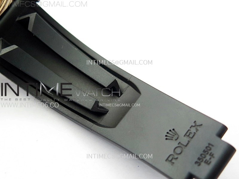 Yacht-Master 126655 RG APSF Best Edition 3D Black Ceramic Bezel on Black Rubber Strap SA3235