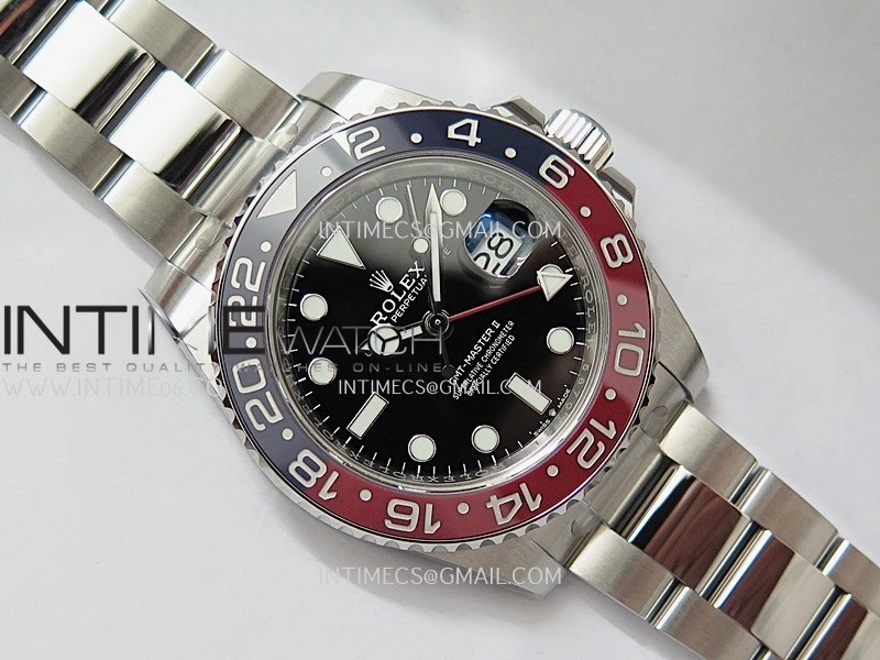 GMT-Master II 126710 BLRO 904L SS VF 1:1 Best Edition Black Dial On Oyster Bracelet DD3285 CHS