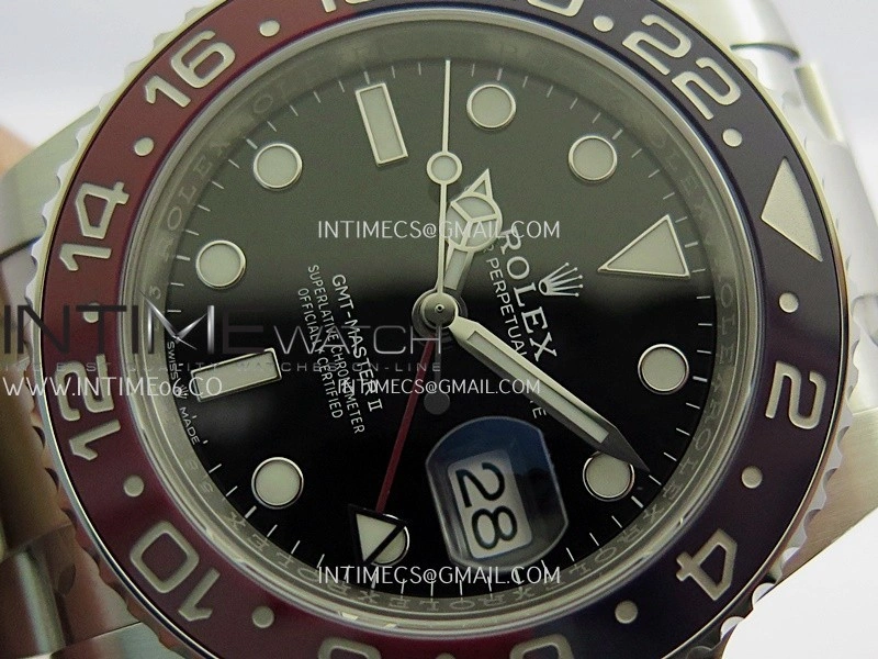 GMT-Master II 126710 BLRO 904L SS VF 1:1 Best Edition Black Dial On Oyster Bracelet DD3285 CHS