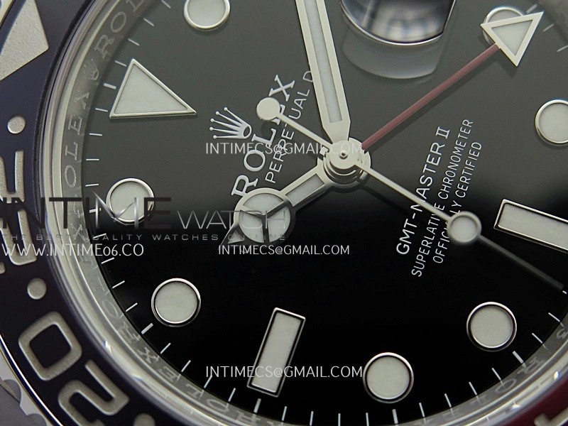 GMT-Master II 126710 BLRO 904L SS VF 1:1 Best Edition Black Dial On Oyster Bracelet DD3285 CHS