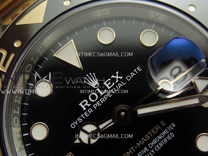 GMT Master II 126711 CHNR 904L SS RG VF 1:1 Best Edition Black Dial On SS RG Bracelet DD3285 CHS