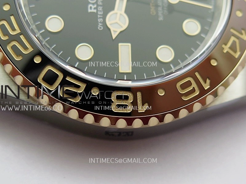 GMT Master II 126711 CHNR 904L SS RG VF 1:1 Best Edition Black Dial On SS RG Bracelet DD3285 CHS