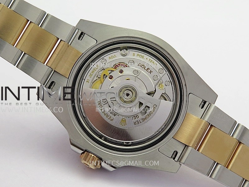 GMT Master II 126711 CHNR 904L SS RG VF 1:1 Best Edition Black Dial On SS RG Bracelet DD3285 CHS