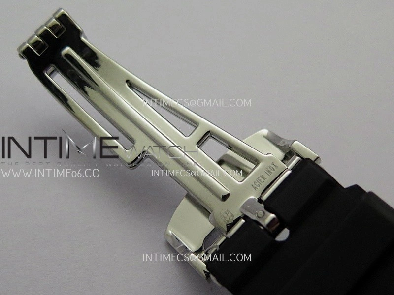 Royal Oak 41mm 15510 SS DDF 1:1 Best Edition Gray Dial On Black Rubber Strap Super Clone DD4302