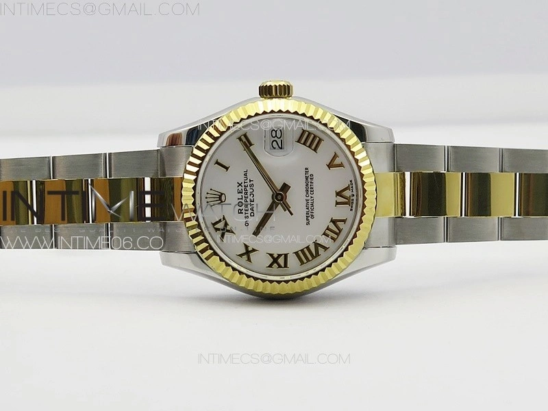 DateJust 31mm 178271 SS YG APSF Best Edition White Dial Roman Markers on Oyster Bracelet A2824