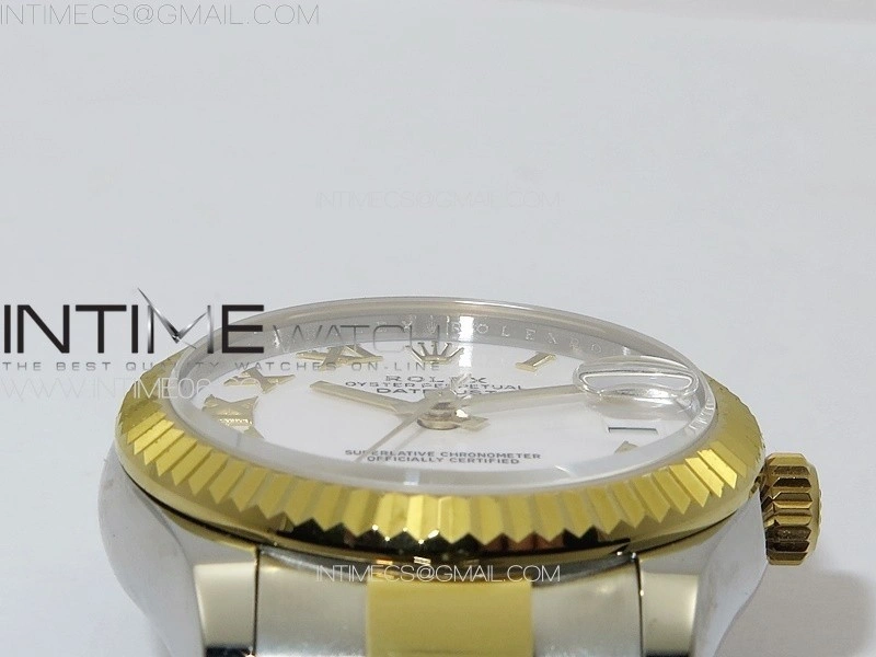 DateJust 31mm 178271 SS YG APSF Best Edition White Dial Roman Markers on Oyster Bracelet A2824