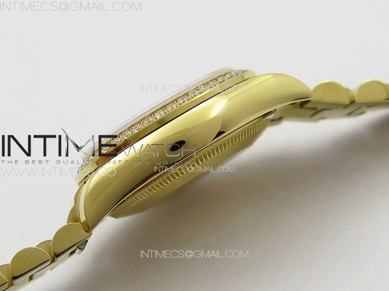 DateJust 31mm 178271 YG APSF Best Edition YG Dial Crystal Markers on President Bracelet A2824