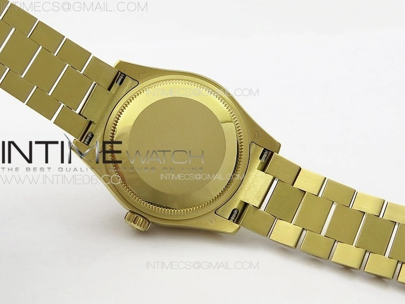 DateJust 31mm 178271 YG APSF Best Edition YG Dial Crystal Markers on President Bracelet A2824