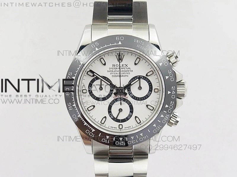 Daytona 2016 116500 V2 BP 1:1 Best Edition Ceramic Bezel White Dial on SS Bracelet A7750