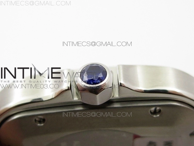 Santos de Cartier Large 2018 KOR 1:1 Best Edition YG Bezel White Dial on Brown Leather Strap MIYOTA 9015