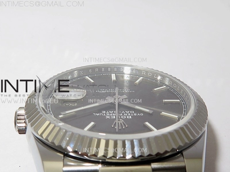 Day Date 228239 40mm SS Noob 1:1 Best Edition Gray Stick Dial On President Bracelet A2836