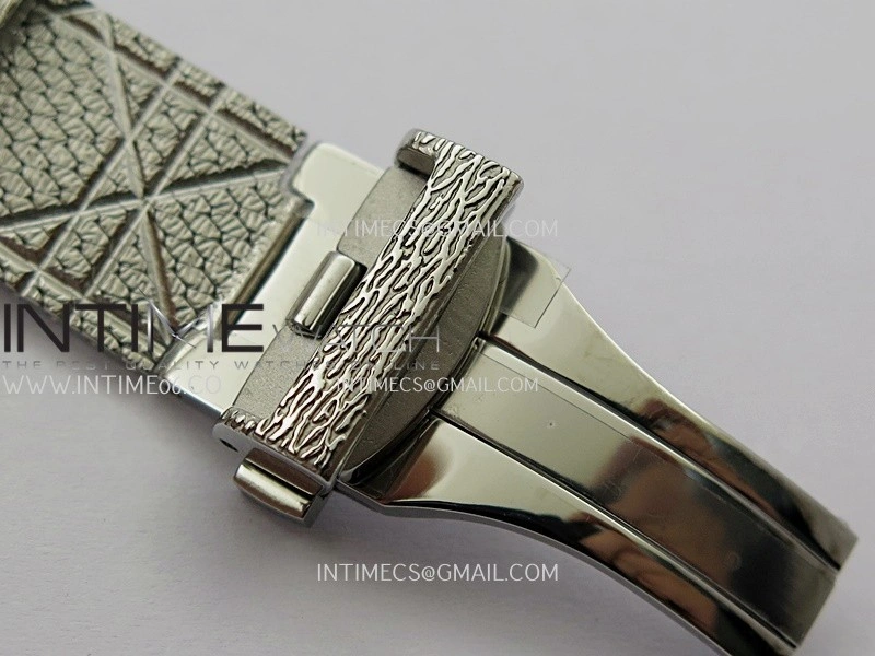 La D de Dior Satine 25mm SS Diamonds 8848F 1:1 Best Edition Pink MOP Dial On SS bracelet Swiss Quartz