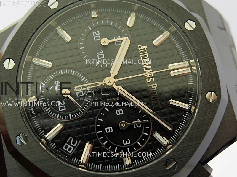 Royal Oak Chrono 26240 Black Ceramic APSF 1:1 Best Edition on Ceramic Bracelet SA4401 Super Clone