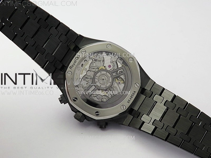 Royal Oak Chrono 26240 Black Ceramic APSF 1:1 Best Edition on Ceramic Bracelet SA4401 Super Clone
