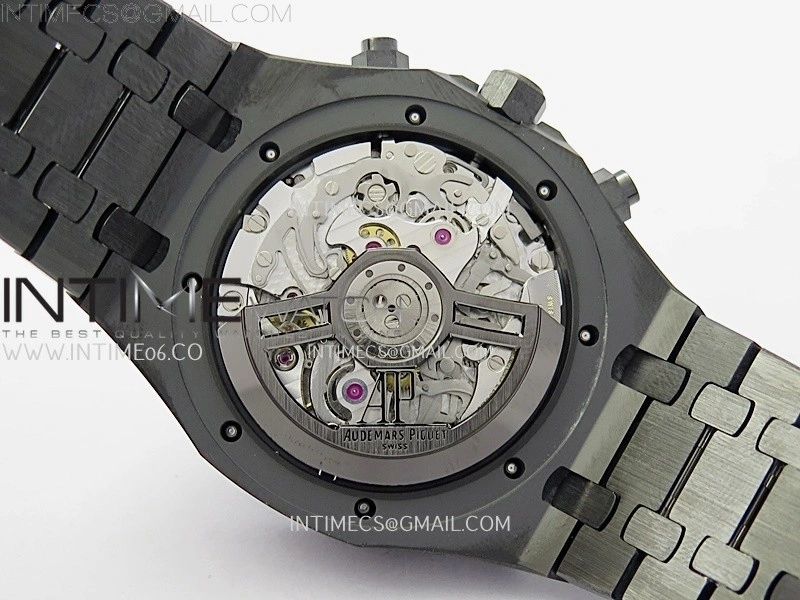 Royal Oak Chrono 26240 Black Ceramic APSF 1:1 Best Edition on Ceramic Bracelet SA4401 Super Clone