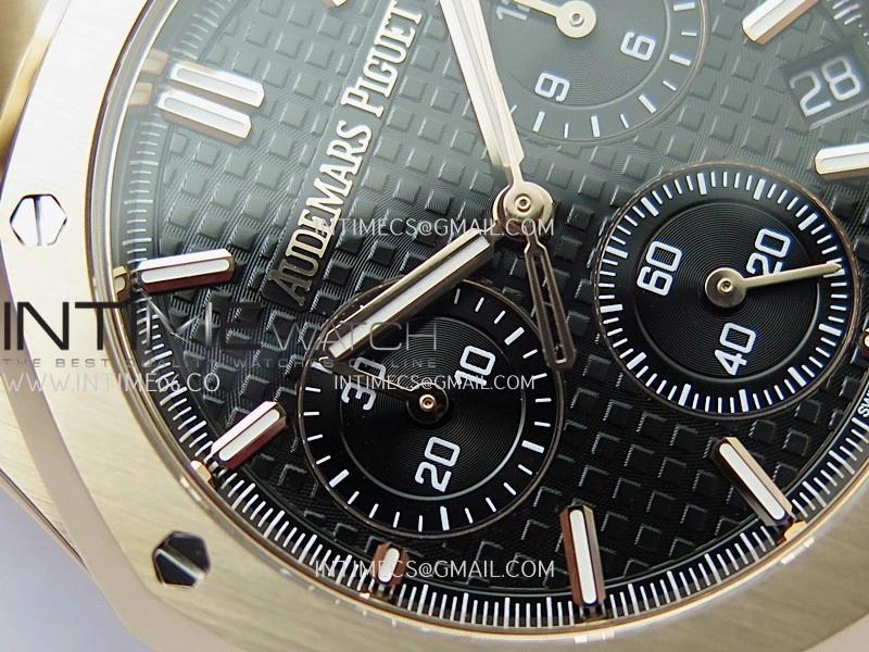 Royal Oak Chrono 26240OR RG V2 APSF 1:1 Best Edition Black Dial on RG Bracelet SA4401 Super Clone
