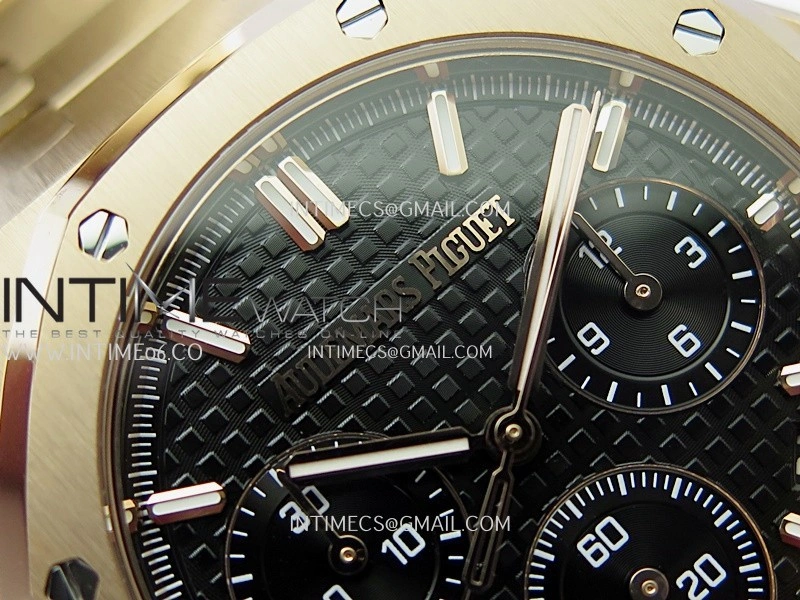 Royal Oak Chrono 26240OR RG V2 APSF 1:1 Best Edition Black Dial on RG Bracelet SA4401 Super Clone