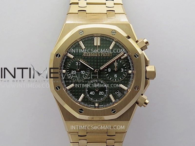 Royal Oak Chrono 26240OR RG V2 APSF 1:1 Best Edition Green Dial on RG Bracelet SA4401 Super Clone