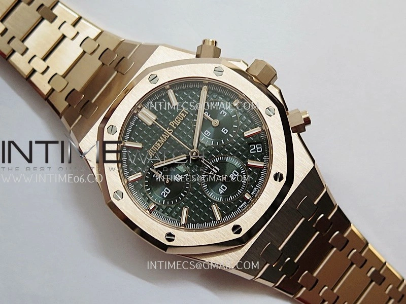 Royal Oak Chrono 26240OR RG V2 APSF 1:1 Best Edition Green Dial on RG Bracelet SA4401 Super Clone