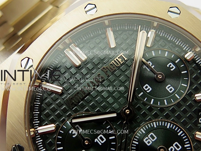 Royal Oak Chrono 26240OR RG V2 APSF 1:1 Best Edition Green Dial on RG Bracelet SA4401 Super Clone