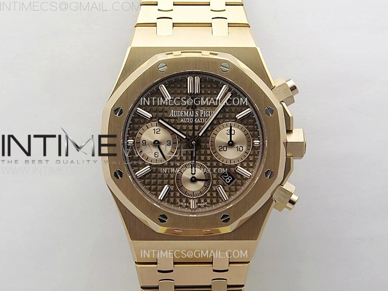 Royal Oak Chrono 26331ST RG IPF 1:1 Best Edition Gray Dial rose gold subdial on SS Bracelet A7750