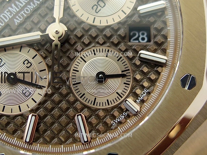 Royal Oak Chrono 26331ST RG IPF 1:1 Best Edition Gray Dial rose gold subdial on SS Bracelet A7750