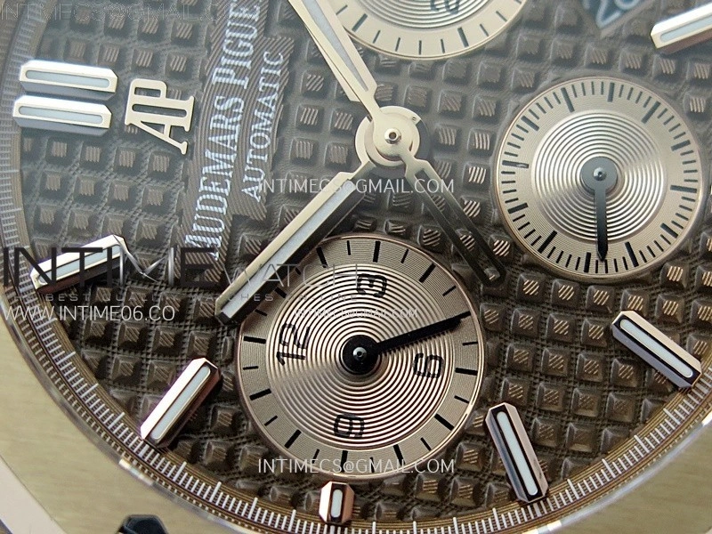 Royal Oak Chrono 26331ST RG IPF 1:1 Best Edition Gray Dial rose gold subdial on SS Bracelet A7750