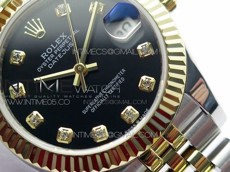 Datejust 31mm 278273 SS YG BP Best Edition Black Diamond Markers Dial on SS YG Jubilee Bracelet