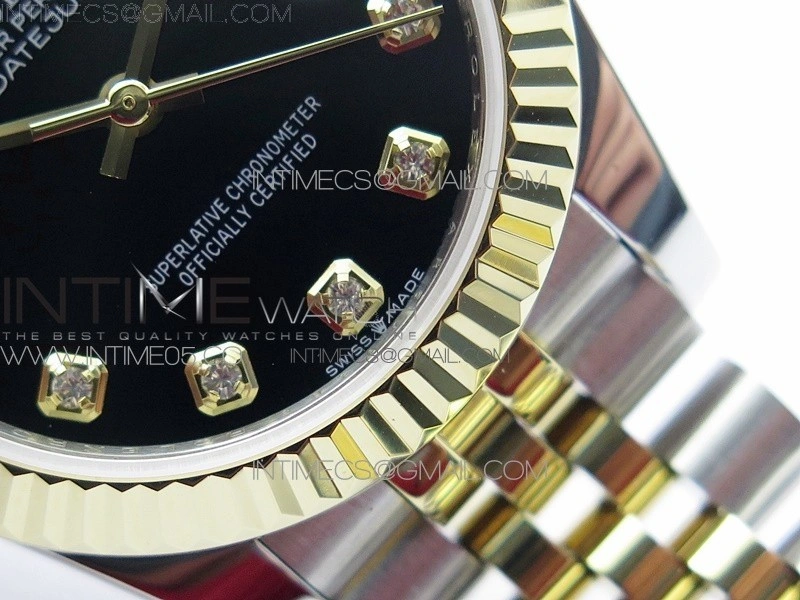Datejust 31mm 278273 SS YG BP Best Edition Black Diamond Markers Dial on SS YG Jubilee Bracelet